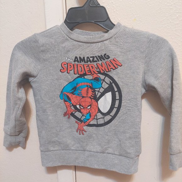 Kid's grey Spiderman sweatshirt - Picture 1 of 4